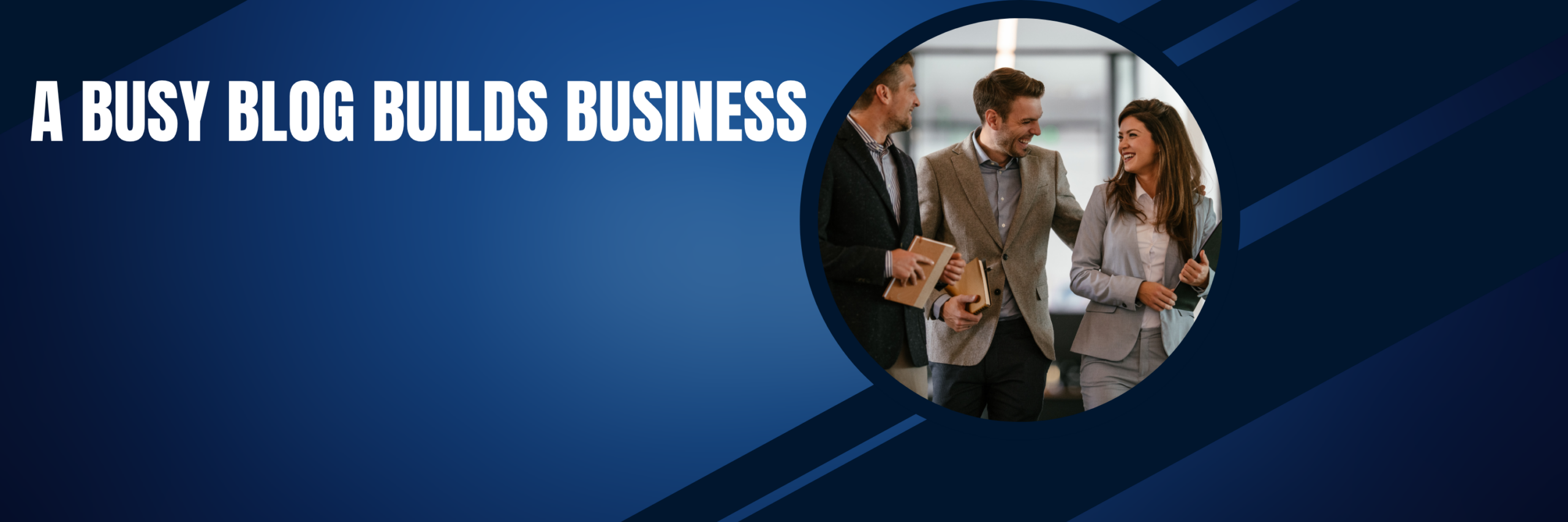 Entrepreneur working on a laptop and managing a blog while balancing a busy schedule. Busy Blog Builds Business