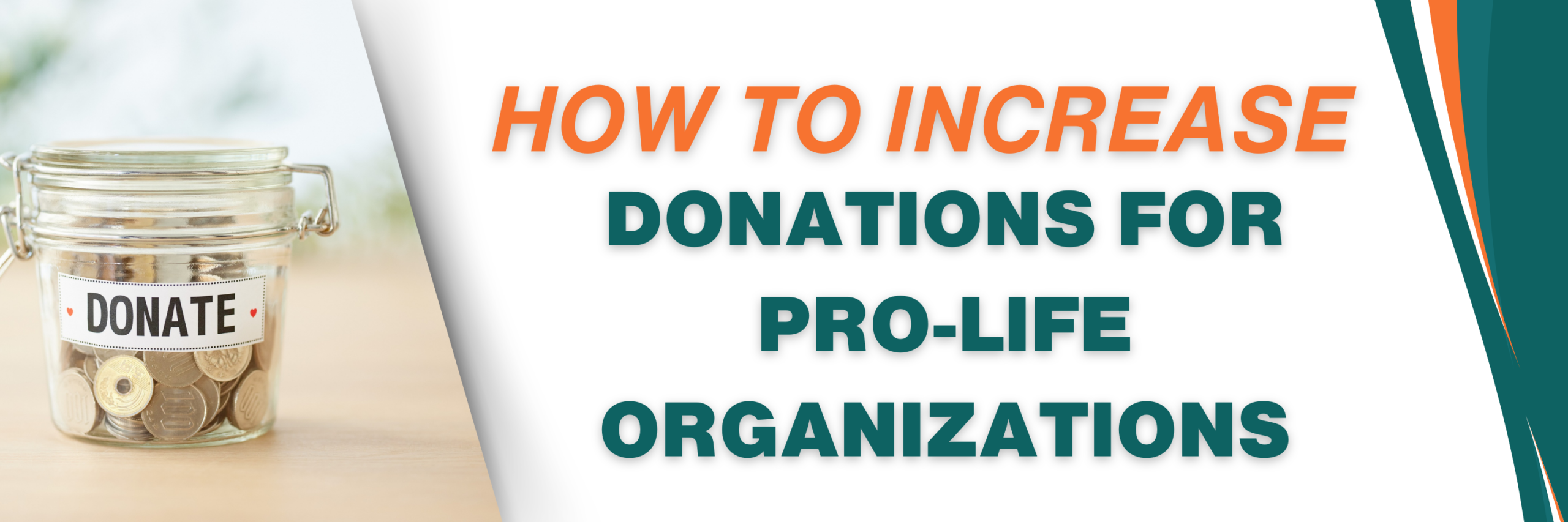 How to increase donations for prolife Organizations