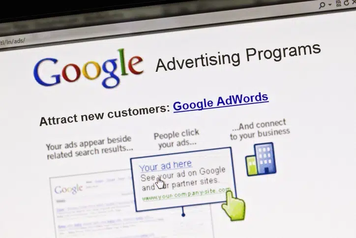Google's advertising screenshot
