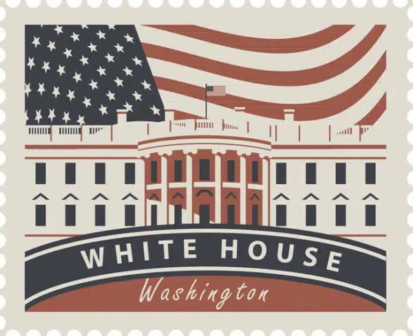 White House stamp of freedom.