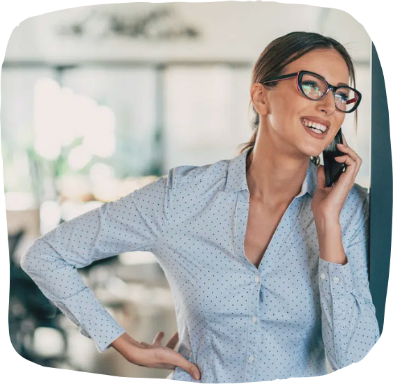 Contact us - Women on the Phone image