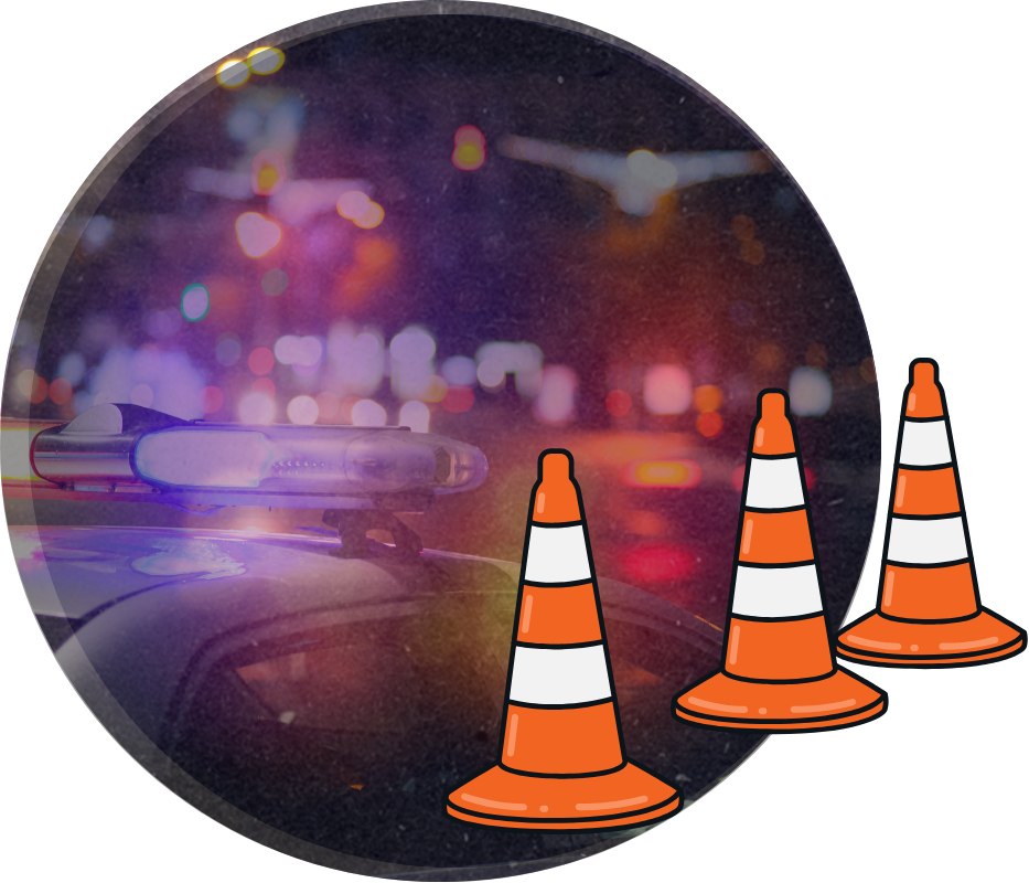 Not secure warning signs on road metaphor picture