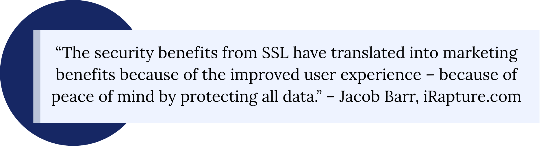 Quote on Unsecure websites by Jacob Barr
